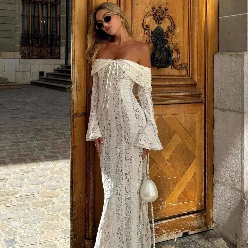 Alaia Lace Maxi Dress