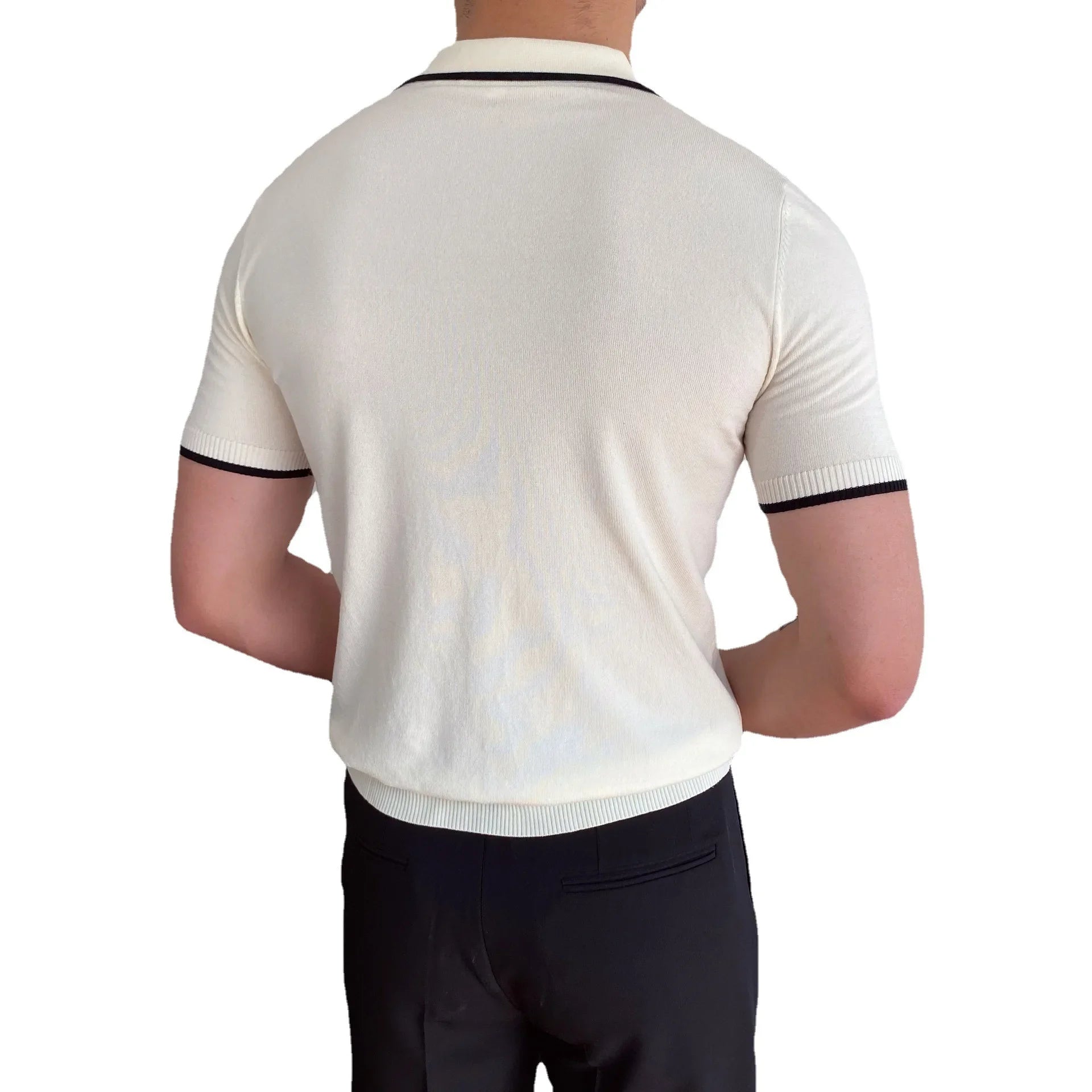 Elite Men’s Polo – Wool Blend, Tailored Fit