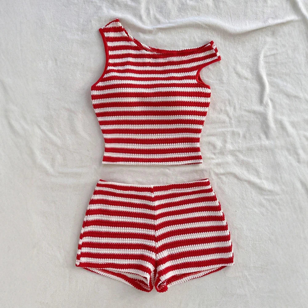 Mia Muse Striped Summer Set