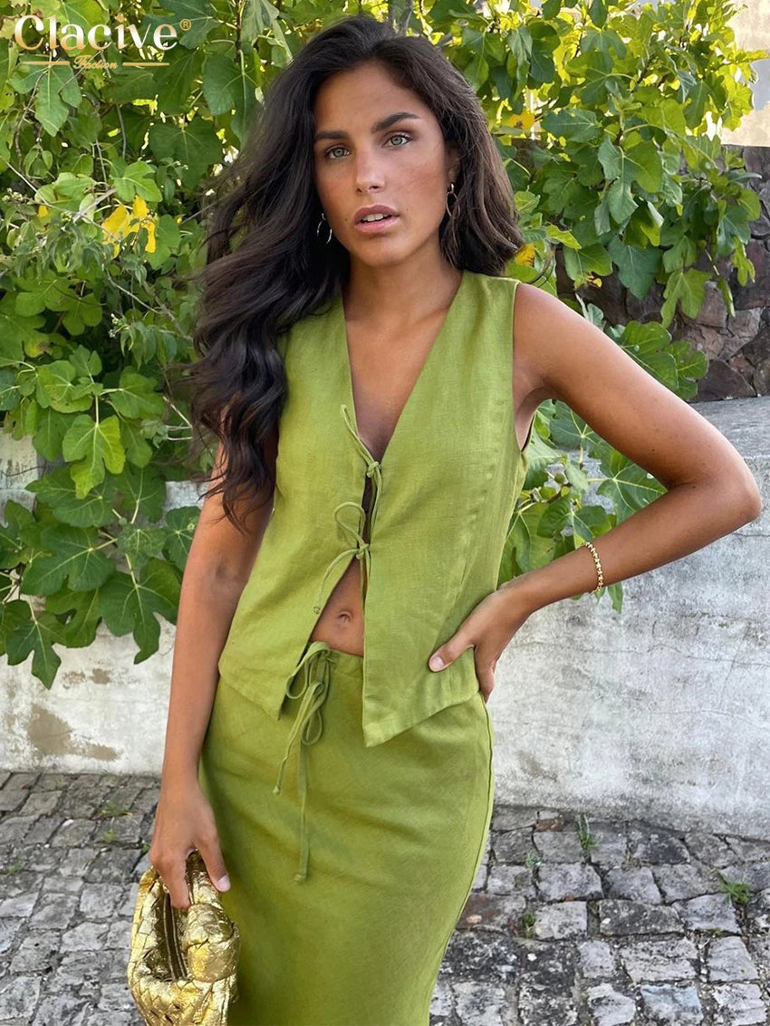 Clara Green Goddess Set