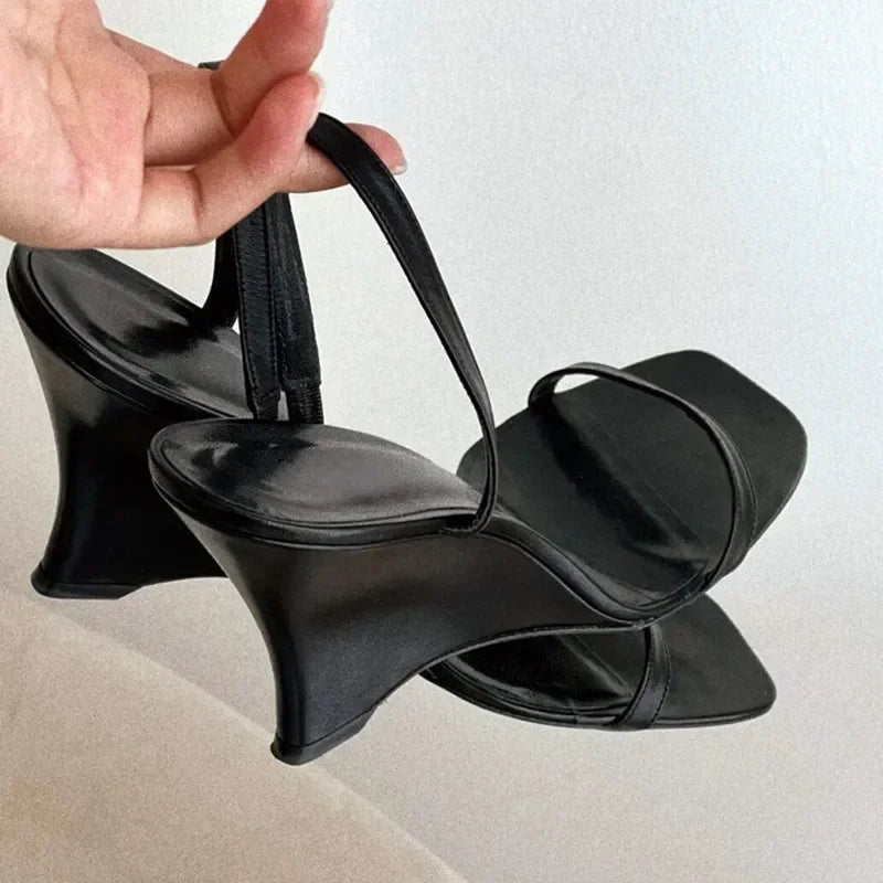 Timeless Wedge Heel Sandals – Sophisticated Slingback Design