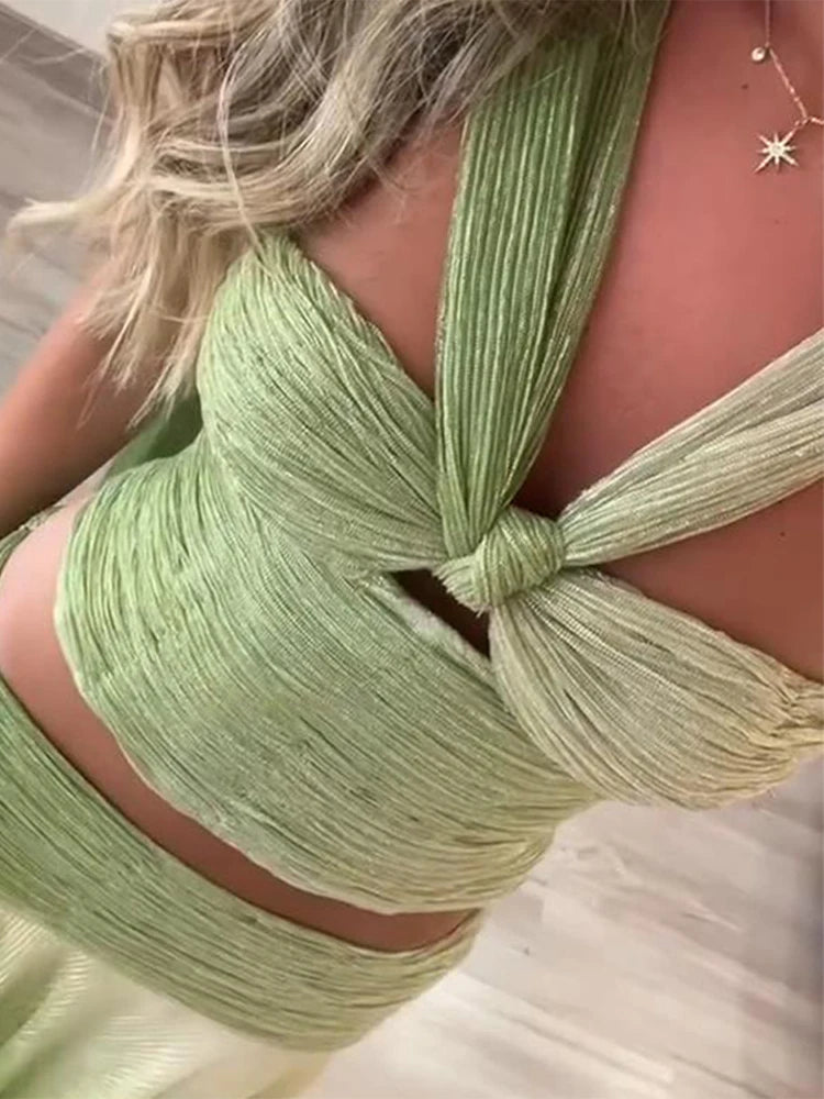 Beach Goddess Set – Gradient Maxi Look